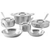 Image 1 : BRAND NEW ALL CLAD BRUSHED D5 STAINLESS 10 PC SET