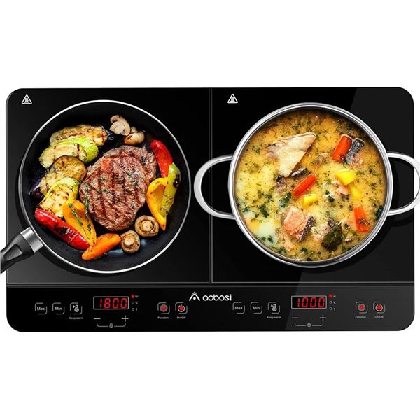 NEW AOBOSI DOUBLE INDUCTION COOKTOP