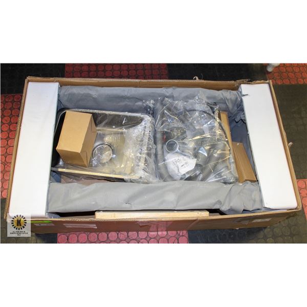 NEW BLACK STAINLESS STEEL DOUBLE SINK PULL DOWN