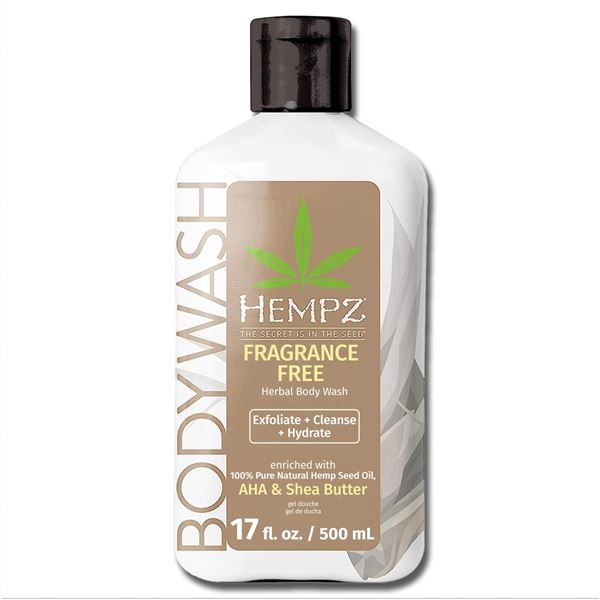 NEW 500ML HEMPZ FRAGRANCE FREE BODY WASH