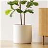 Image 1 : NEW LE TAUCI 12" CERAMIC POT FOR PLANTS WITH DRAIN