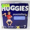 Image 1 : NEW HUGGIES OVERNITES SIZE 7 DIAPERS 32 COUNT