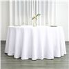 Image 1 : 12 NEW POLYESTER TABLE CLOTHS - ROUND SHAPE WHITE