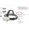 Image 3 : MOTION SENSOR RECHARGEABLE 7 LED+ COB HEADLAMP
