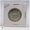 Image 1 : 1957 CANADIAN SILVER HALF DOLLAR