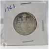 Image 1 : 1965 CANADIAN SILVER HALF DOLLAR