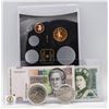 Image 2 : LOT OF VARIOUS CANADA COINS AND WORLD NOTES