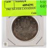 Image 1 : 1963 SILVER CANADIAN DOLLAR