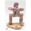 Image 1 : MADE IN CANADA 5.5" AMETHYST GEMSTONE INUKSHUK