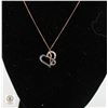 Image 1 : 10K NECKLACE & HEART PENDANT