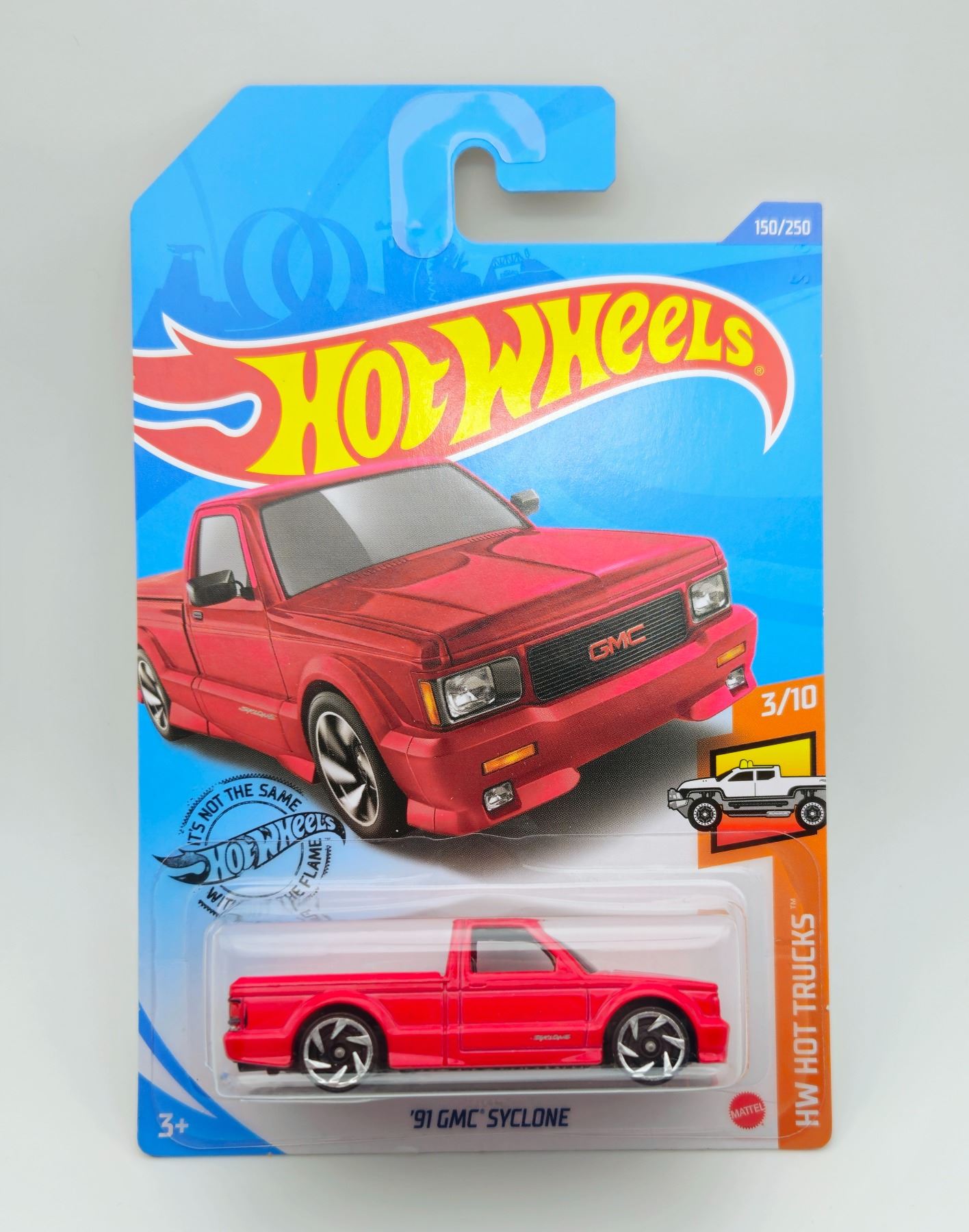 HOT WHEELS 1991 GMC SYCLONE RED HW HOT TRUCKS 1:64