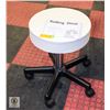 Image 1 : NEW WHITE ROLLING HYDRAULIC STOOL