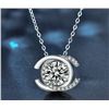 Image 1 : 1 CT GRA CERTIFIED ROUND BRILLIANT 925S NECKLACE