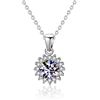 Image 5 : 4 CT GRA CERTIFIED ROUND BRILLIANT 925S NECKLACE