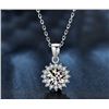 Image 1 : 4 CT GRA CERTIFIED ROUND BRILLIANT 925S NECKLACE