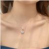 Image 4 : 4 CT GRA CERTIFIED ROUND BRILLIANT 925S NECKLACE