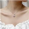 Image 4 : 2 CT GRA CERTIFIED ROUND BRILLIANT 925S NECKLACE