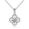 Image 5 : 2 CT GRA CERTIFIED ROUND BRILLIANT 925S NECKLACE