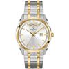 Image 1 : NEW REPACKED BULOVA CLASSIC QUARTZ MENS TWO TONE
