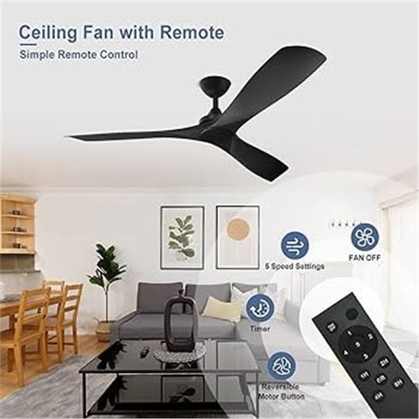 NEW BREMBIGLITE 3 BLADES CEILING FAN