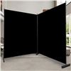 Image 1 : NEW ROOM DIVIDER PORTABLE BLACK PRIVACY SCREEN