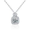 Image 5 : 2 CT GRA CERTIFIED ROUND BRILLIANT 925S NECKLACE