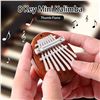 Image 2 : LOT OF 2 KALIMBA THUMB 8 KEYS PORTABLE MINI PIANO