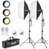 NEW UBEESIZE SOFTBOX LIGHTING KIT 24" X 24"