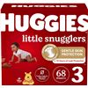 Image 1 : NEW HUGGIES LITTLE SNUGGLERS SIZE 3 DIAPERS 68