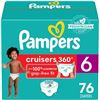 Image 1 : NEW PAMPERS CRUISERS 360 SIZE 6 DIAPERS 76 COUNT