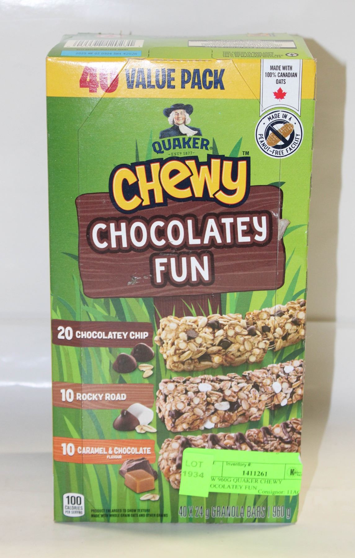 NEW 960G QUAKER CHEWY CHOCOLATEY FUN