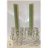 Image 1 : CRYSTAL CANDLE HOLDERS