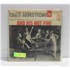 Image 1 : LOUIS ARMSTRONG AND HIS HOT 5 VOLUME 1 VINYL