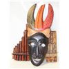 Image 1 : AFRICAN WOOD ARTIFACTS; FINGER PIANO, FLUTE, MASK