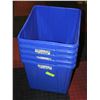 Image 1 : FIVE 56L RECYCLING BINS