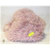 Image 1 : 6FT SHOWHOME PINK DUSTY ROSE FAUX SHEEPSKIN