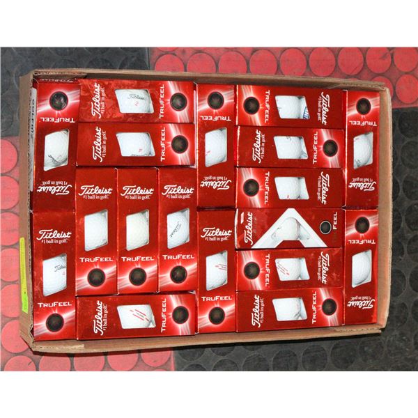 FLAT TITLEIST TRUFEEL RECLAIMED GOLF BALLS