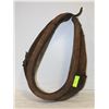 Image 1 : VINTAGE ANTIQUE LEATHER HORSE COLLAR, STRAW FILLED