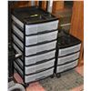 Image 1 : 2 STORAGE UNITS ON WHEELS- 3DRAWERS+ 6 DRAWERS