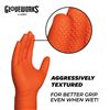 Image 1 : NEW 25 X 6 PACK AMMEX GLOVEWORKS ORANGE NITRILE