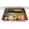 Image 1 : HAMMERS, TAPE MEASURES, ANCHORS ETC.