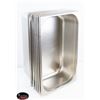 Image 1 : 7 FULL SIZE STAINLESS STEEL INSERTS 6" DEEP