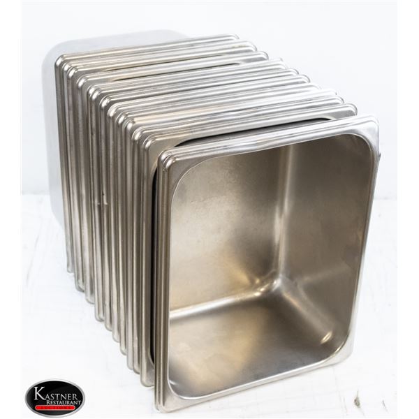 14 1/2 SIZE STAINLESS STEEL INSERTS 6" DEEP