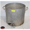 Image 1 : LARGE 52 QUART STOCK POT W/ DRAIN SPOUT
