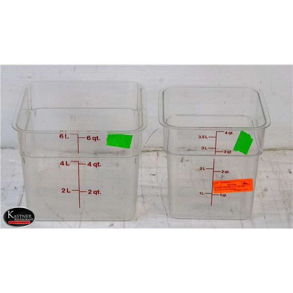 BAILIFF SEIZURE: TWO CAMBRO DRY STORAGE CONTAINERS