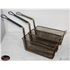 Image 1 : 3 4.5" X 13" X 5.5" SLIM DEEP FRYER BASKETS