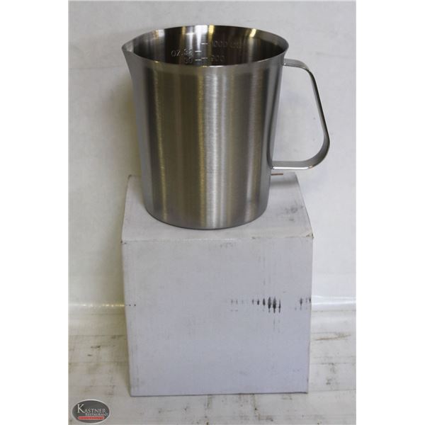 NEW 1000ML STAINLESS STEEL GRADUATED MEASURE CUP
