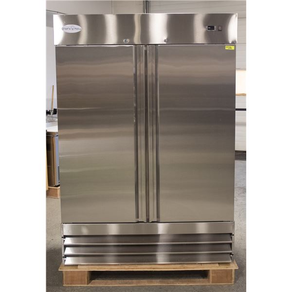 CHEFS MATE 2 DOOR S/S FREEZER