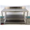 Image 1 : BAILIFF SEIZURE: 60" X 32" X 36" S/S WORK TABLE W/