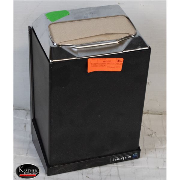 BAILIFF SEIZURE: SANJAMAR BLACK PLASTIC NAPKIN